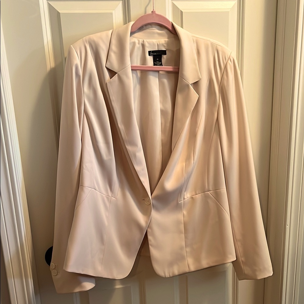 Lane Bryant Cream Blazer